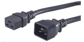 PREMIUMCORD Kabel napájecí 230V/16A prodlužovací 3m (konektory IEC 320 C19 - IEC 320 C20)