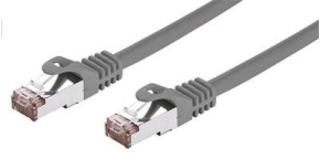 C-TECH kabel patchcord Cat6, FTP, šedý, 20m