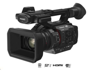 Panasonic HC-X2E (4K kamera, 4K/10-bit, 1", 20x zoom, 24.5mm, OIS, V-Log Man.Ring, SDI, Ethernet, EVF)