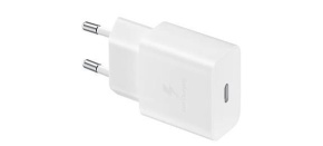 Samsung cestovní nabíječka EP-T1510EWE, PD, 15W, USB-C, bílá (bulk)