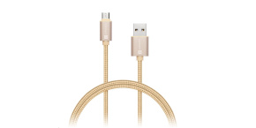 CONNECT IT Wirez Premium Metallic micro USB - USB, gold, 1m