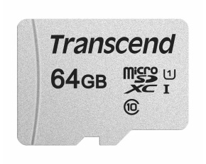 TRANSCEND MicroSDXC karta 64GB 300S, UHS-I U1, bez adaptéru