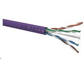 Instalační kabel Solarix UTP, Cat6, drát, LSOH, cívka 500m SXKD-6-UTP-LSOH