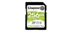 Kingston SDXC karta 256GB SecureDigital Canvas Select Plus (SDXC) 100R 85W Class 10 UHS-I