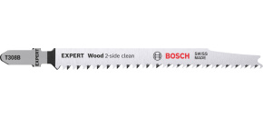 Bosch pilový plátek pro přímočaré pily EXPERT Wood 2-side clean T308B, 2 ks