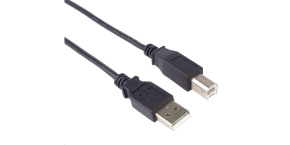 PREMIUMCORD Kabel USB 2.0 A-B propojovací 1m, barva černá