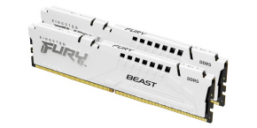 KINGSTON DIMM DDR5 64GB (Kit of 2) 6400MT/s CL32 ECC FURY Beast XMP Bílá