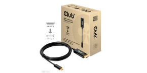 Club3D aktivní kabel HDMI na USB-C, 4K60Hz, 1.8m, M/M