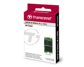 TRANSCEND Industrial SSD MTS400S 128GB, M.2 2242, SATA III 6Gb/s, MLC