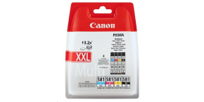 Canon CARTRIDGE CLI-581XXL C/M/Y/BK MultiPack pro PIXMA TS615x, TS625x, TS635x, TS815x, TS825x, TS8350 (600 str.)