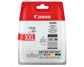 Canon CARTRIDGE CLI-581XXL C/M/Y/BK MultiPack pro PIXMA TS615x, TS625x, TS635x, TS815x, TS825x, TS8350 (600 str.)