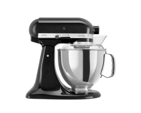 KitchenAid Artisan 5KSM175PSEOB kuchyňský robot, 10 rychlostí, planetární systém, celokovová konstrukce, černý