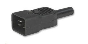 PREMIUMCORD Konektor napájecí 230V na kabel (samec, IEC C20)