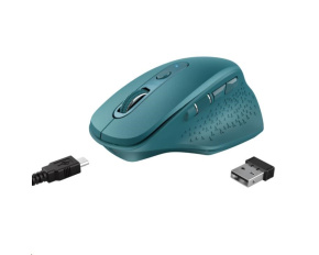 TRUST bezdrátová Myš Ozaa Rechargeable Wireless Mouse - blue