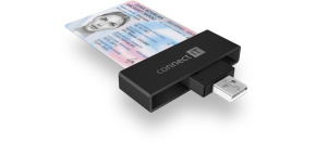 CONNECT IT USB čtečka eObčanek a čipových karet, černá