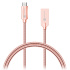 CONNECT IT Wirez Steel Knight Micro USB - USB, metallic rose-gold, 1 m