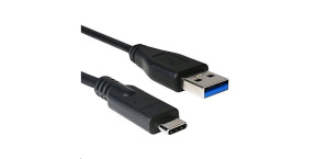 C-TECH kabel USB 2.0 AM na USB-C (AM/CM), 2m, černý