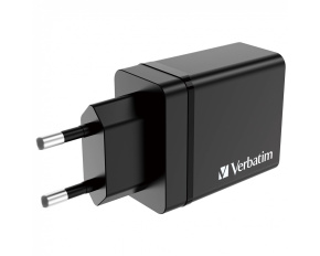 VERBATIM Univerzální adaptér CHR-30EU2, 30W, 1x USB-C, 3x USB černá