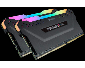 CORSAIR DIMM DDR4 16GB (Kit of 2) 3200MHz CL16 Vengeance RGB PRO Černá