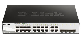 D-Link DGS-1210-16 20-port Gigabit Smart Switch, 16x GbE, 4x RJ45/SFP, fanless