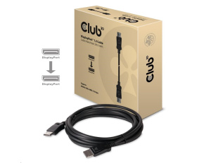 Club3D Kabel certifikovaný DisplayPort 1.2, 4K60Hz UHD (M/M), 3m, 30 AWG