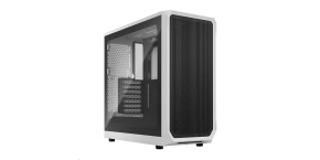 FRACTAL DESIGN skříň Focus 2 White TG Clear Tint, 2x USB 3.0, bez zdroje, mATX