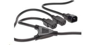 PREMIUMCORD Kabel napájecí 230V prodlužovací Y - 1xM/2xF