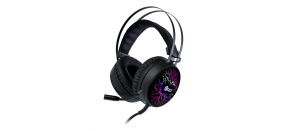 C-TECH Herní sluchátka Astro (GHS-16), casual gaming, LED, 7 barev podsvícení