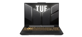 ASUS NTB TUF Gaming A16 (FA607NU-RL060), R5-7535HS, 16" 1920 x 1200, 16GB, 1TB SSD, RTX 4050, No OS, Gray