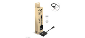 Club3D hub MST (Multi Stream Transport) DisplayPort 1.4 na 2xHDMI Dual Monitor 4K60Hz (M/F)
