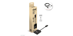 Club3D hub MST (Multi Stream Transport) DisplayPort 1.4 na 2xHDMI Dual Monitor 4K60Hz (M/F)