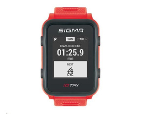 Sigma pulsmetr iD.TRI Set neon červená