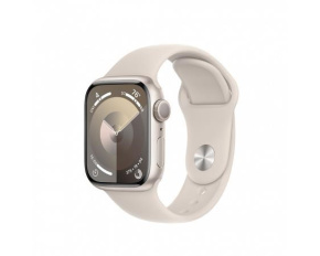 APPLE Watch Series 9 GPS 41mm Starlight Aluminium Case with Starlight Sport Band - S/M