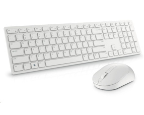 DELL Pro Wireless Keyboard and Mouse - KM5221W - US International (QWERTY) - White