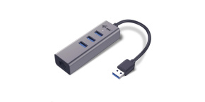 i-tec USB 3.0 Metal HUB 3 Port + Gigabit Ethernet Adapter