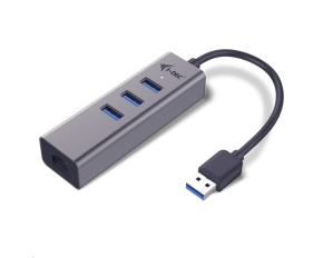 i-tec USB 3.0 Metal HUB 3 Port + Gigabit Ethernet Adapter