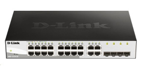 D-Link DGS-1210-20 20-port Gigabit Smart+ Switch, 16x GbE, 4x RJ45/SFP, fanless