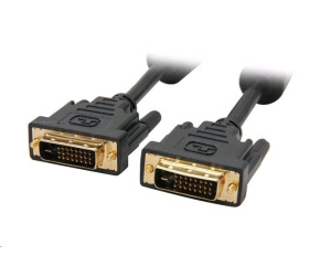 C-TECH kabel DVI-DVI, M/M, 1,8m DVI-D, dual link, stíněný