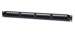 Intellinet Patch panel 24 port Cat6, UTP, černý