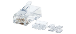 Intellinet konektor RJ45, Cat6A, UTP, 15µ, drát, 80 ks v nádobě