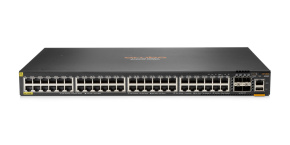 HPE Aruba Networking CX 6300F 48-port 1GbE Class 4 PoE and 4-port SFP56 Switch JL665A RENEW