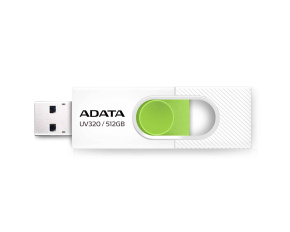 ADATA Flash Disk 512GB UV320, USB 3.2, bílo-zelená