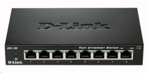 D-Link DES-108 8-port 10/100 Metal Housing Desktop Switch