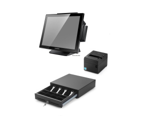 Capture POS In a Box, Swordfish POS system J1900 + Thermal Printer + 410 mm Cash Drawer (with Windows 10 IoT)