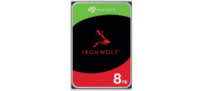 SEAGATE HDD 8TB IRONWOLF (NAS), 3.5", SATAIII, 5400 RPM, Cache 256MB, CMR