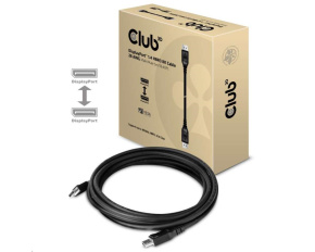 Club3D Kabel certifikovaný DisplayPort 1.4, HBR3, 8K60Hz (M/M), 5m, 28 AWG