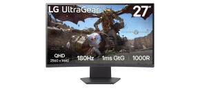 LG MT VA LCD LED 27" 27GS60QC - VA panel, 1ms, 180Hz, 2560x1440, 2xHDMI, DP, zakriven, AMD freesync, HDR10, sRGB 99%