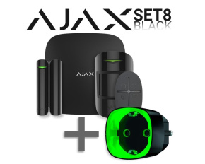 SET 8 - Ajax StarterKit black + Ajax Socket black - ZDARMA