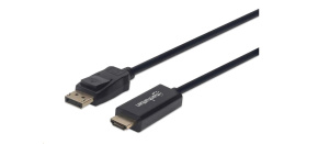 MANHATTAN Kabel DisplayPort na HDMI 1080p, 1.8m, černý