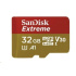 SanDisk MicroSDHC karta 32GB Extreme (100MB/s, Class 10, UHS-I U3 V30) + adaptér